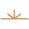 Ekena Millwork Saratoga Timber Gable Bracket, Western Red Cedar, 72"W x 36"H x 1 1/2"D x 3 1/2"F, 12/12 Pitch GBW072X36X0204SAR00SWR - alternate 5